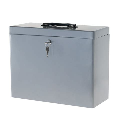 flat metal lock box|lockable metal storage boxes.